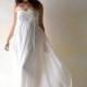 Empire Wedding Dress, Strapless Wedding Dress, Art Nouveau Wedding Dress, Wedding Gown, Silk Wedding Dress, Long Wedding Dress, Fairy Gown