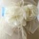 Ivory Flower  Belt Bridal Wedding Sash with Feathers Bridal Belts sashes