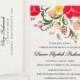 Red Poppy Bridal Luncheon Invitation