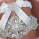Wedding Garter Set, Swarovski Crystals Bride Garter, Garter, Weddings, Something Spectacular
