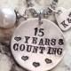 Anniversary Jewelry, 10 year, 20 year Wedding Anniversary Gift, Present, Wife, Necklace, Couple Charm