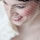 Birdcage Wedding Veil as seen in the StyleMePretty wedding blog-- Ready to Ship