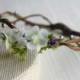 Flower Crown Headband Halo, Wedding Tiara, Photo prop, Head Wreath