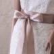 Taupe Bridal Sash, Wedding Dress Sash, Bridal Belt,  Bridal Sash, Satin Ribbon Sash Taupe color