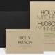 Modern Typography Fall Wedding Invitation - Bold Urban Wedding Invitations - Kraft Wedding Invites - Holly