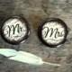 Mr & Mrs - Set  0f  2 - Wedding Ring Box - Customize - Terms of Endearment