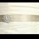 Crystal Brooch Wedding Belt, Taupe Wedding Sash, Bridal Belt, Bridal Sash, Dress Belt, Bridesmaid Belt, Taupe Rhinestone Sash, Custom Colors