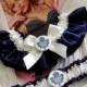 Maple Leaf Wedding Garters Custom Theme Sports Bridal Shower Gift Set