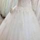 New Long Sleeve High Necks 2015 Wedding Dressea Tulle Applique And Lace Beaded Wedding Dress Online with $129.24/Piece on Hjklp88's Store 