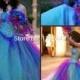 New Arrival Sweetheart Beaded Custom Made Masquerade Ball Gowns Quinceanera Rainbow Purple Prom Dresses Gradual Bridal Gowns Online with $120.16/Piece on Hjklp88's Store 