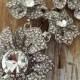 Free Shipping! Beautiful Bridal Hair Comb Rhinestone Hair Comb Flower Vintage Style