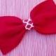 Dog Valentines outfit doggie Bow Tie Collar Attachment Pet Costume RED bowtie formal wear, Clothing wedding SMALL or LARGE