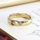 Victorian 18k Belt Ring, Antique English, Yellow Gold Mine Cut Diamond, Garter Buckle Promise Commitment Love Token Wedding Band Circa 1850