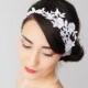 Mevale // Bridal Headband/ Bridal Headpiece/ Lace Headband/ Retro Headband/ Wedding Accessories/ Bridal Accessories/ Lace Headpiece
