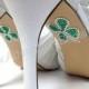 Irish Wedding Shoe Appliques - SHAMROCK - IRISH - CELTIC Rhinestone Shoe Decals for your Wedding Shoes