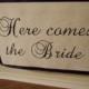 Custom Wedding Banner, Here Comes the Bride