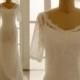 Vintage Lace Wedding Dress Elbow Sleeves Dress