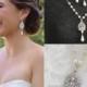 GRACE, Bridal Necklace, Wedding Jewelry SET, Wedding Earrings, Vintage Style Bridal Jewelry, Swarovski Pearl Crystal Sterling Silver Jewelry