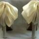 Wedding Oversized Satin Bow Shoe Clips - set of 2 -  Bridal Shoe Clips, Wedding shoe clips large double bows, white or ivory