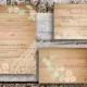 Romantic wedding invitation - Wood rustic wedding set