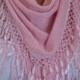 Pink Knitted Scarf Shawl Lace Oversized Bridesmaid Bridal Accessories Gift Ideas For Her Women Fashion Accessories Mother Day Gift
