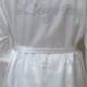 Mrs. / Last Name Robe. Personalized Robe. Personalized Last Name Robe. Bridal Gift. Customized Mrs. Satin Robe.
