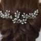 Crystal Hair Pins, Bridal Hair Accessories, Bridal Hair Pins, Formal Hair Pins, Wedding Hair Pins, Grecian Fern Leaf Hair Pins, Set of 3