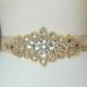 Luxury Gold Crystal Bridal Sash,Wedding Dress Sash Belt,  Rhinestone Sash,  Rhinestone Bridal Bridesmaid Sash Belt, Wedding dress sash