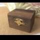 rustic wedding ring box, wooden ring box