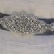 Bridal Sash, Wedding Sash in Charcoal Grey with Rhinestones and Pearls, Bridal Belt, Wedding Dress Sash