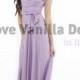 Bridesmaid Dress Infinity Dress Lilac Floor Length Maxi Wrap Convertible Dress Wedding Dress