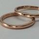 ONE ring, 10kt gold, 12g, Pink gold, or yellow gold ring, stacking, wedding bands, engagement, promise