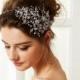 Glamour bridal headpiece, Crystal rhinestone hair vine, Wedding tiara,,Rhinestone wedding side  headband