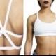 White X Cage Back Strappy Festival Cropped Bralette Top