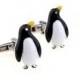 Penguin Cufflinks - Groomsmen Gift - Men's Jewelry - Gift Box Included
