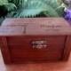 Rustic Wedding Ring Box Personalized / Engraved with Tree, Names and Date