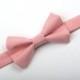 Blush Bow Tie -  Rose Gold Pink Baby Toddler Child Boys - Wedding - photo prop