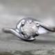 Raw Diamond Ring - Uncut Rough Diamond Gemstone - Diamond Engagement Rings - Conflict Free - Raw Gemstone - April Birthstone - Promise Ring