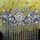 vintage inspired pearls bridal hair comb,wedding hair comb,bridal hair accessories,wedding hair accessories,pearl hair comb,crystal comb