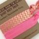 Custom Bachelorette Party Favors/Gifts - Foil Chevron - To Have and to Hold Your Hair Back - Choose your color