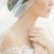 BLAIR Bridal drop veil, fingertip wedding veil in ivory or white