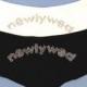 Newlywed Rhinestone Bride Boyshort - Bridal Hotshort - Bridal Lingerie - Bridal Underwear with Crystals