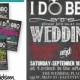 I Do BBQ Wedding Invitation Chalkboard look. Choose Colors. Custom Printable PDF/JPG invitation. I design, you print.