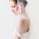 Eva Mantilla Veil - Alencon Lace Veil - Appliques Veil - Bridal Veil - Wedding Veil - French Lace Veil