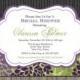 Elegant Bridal Shower Invitations Printable, Floral Bridal Shower Invitation, Purple and Green, Black and Purple, Wedding Shower