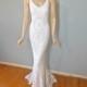 Lace Mermaid WEDDING Dress Hippie BoHo wedding dress BEACH Wedding Dress Sz Small