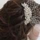 Bridal fascinator,bridal Swarovski Pearls Comb,Wedding comb,bridal headpieces,bridal birdcage veil, Wedding birdcage veil and a bridal comb