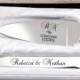 Personalised Engraved Cake Serving Wedding Set Knife Engagement Server Stainless