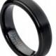 Tungsten wedding band  " FREE ENGRAVING ", MMTR085, Black tungsten ring, Tungsten Carbide engagement ring