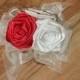 Pin Corsage, Red, Champagne, & Ivory Pin Corsage, Mother of the bride, Mother of the Groom, Fabric Corsage, Blue Corsage